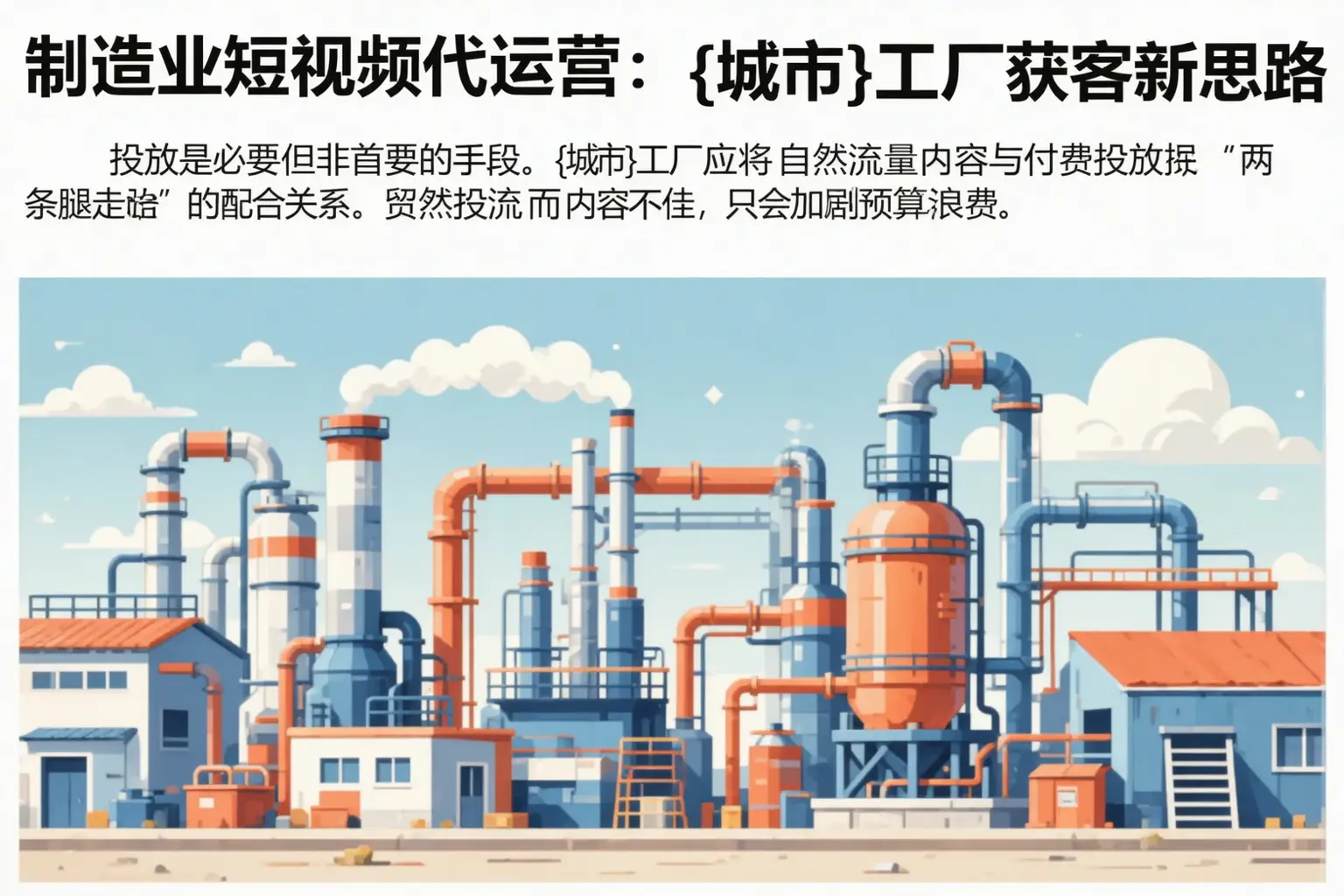 制造业短视频代运营：开平工厂获客新思路